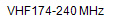 VHF174-240 MHz